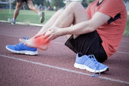 Sports injury treatment and ankle taping